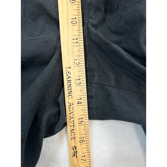 Lauren Ralph Lauren Shorts Womens Black 18W Plus Linen Blend Cargo - Picture 6 of 7